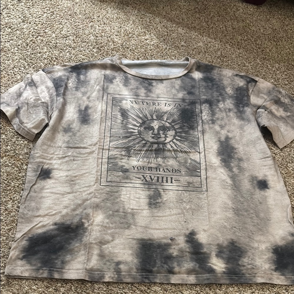 Graphic Sun Tie-Dye T-Shirt